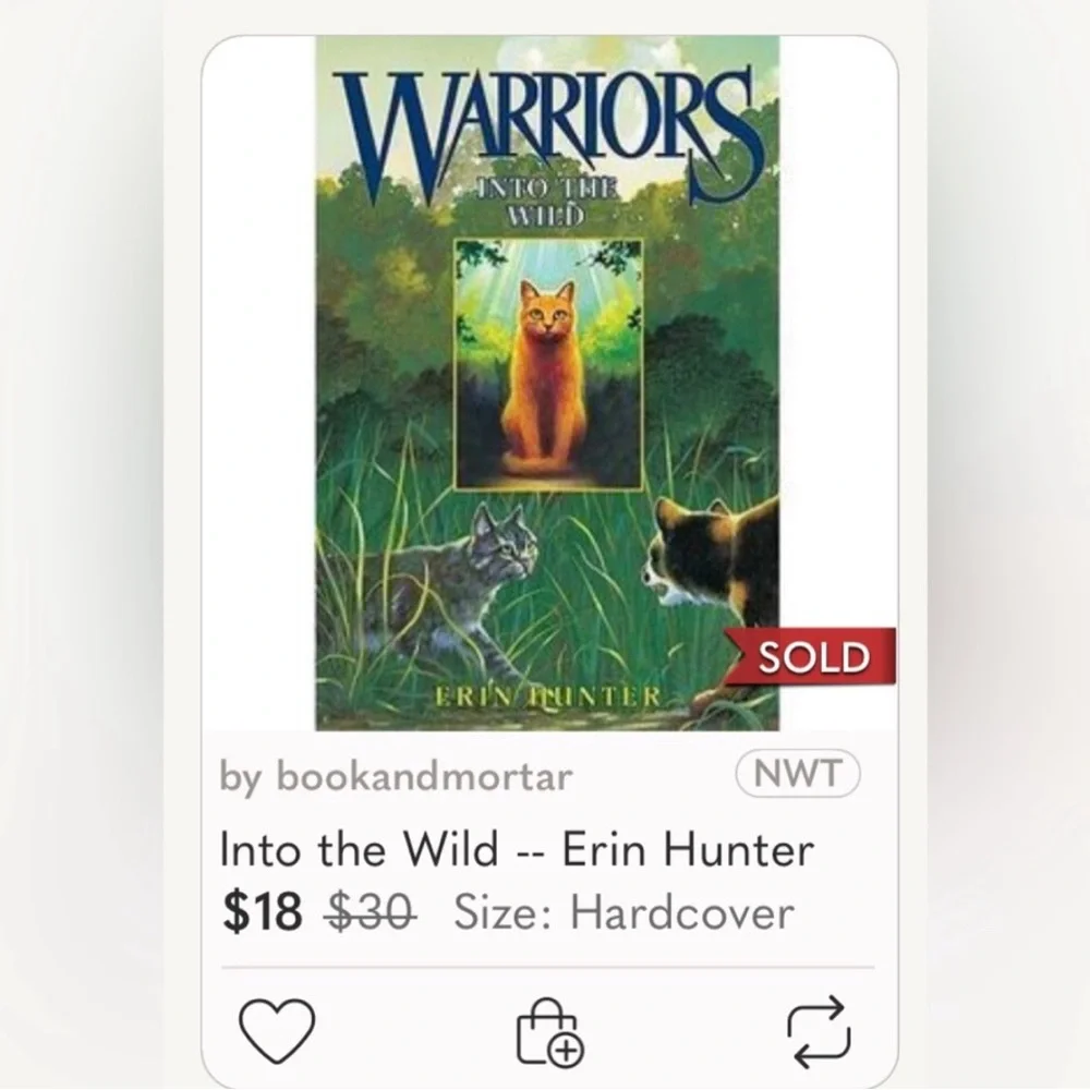 🌞 Erin Hunter The New Prophecy Warriors series Warrior Sunset Hardcover w/game